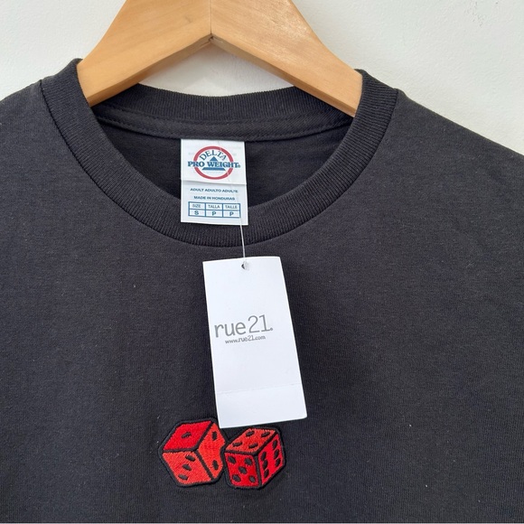 Rue 21 Tops T Shirt Black Small Mens Crewneck short sleeve Tee New - Picture 3 of 7